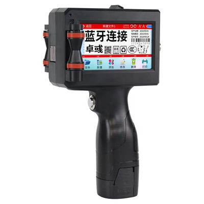 Black T880 Smart Handheld Inkjet Printer Small 600DPI HD Resolution 4.3 Inch Touch Screen