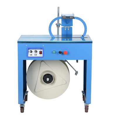 Useful Aid In Work Low Stage Semi-automatic Strapping Machine PP Strap 5-40kg Tension Range 750mm Workingtable Height